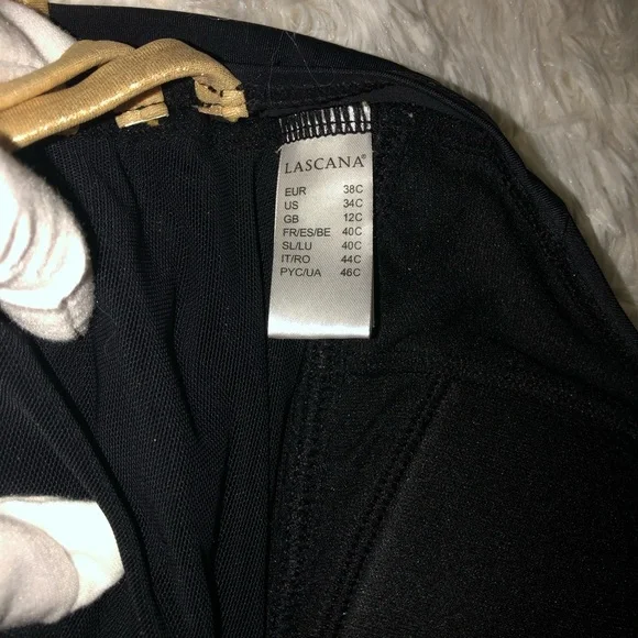 VENUS Lascana Black and Gold One-Piece Swimsuit - Picture 12 of 13